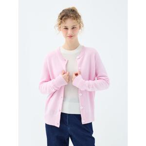 [유닛]캐시미어 베이직 포인세티아 가디건 (UFKKCA450C-L/PINK)