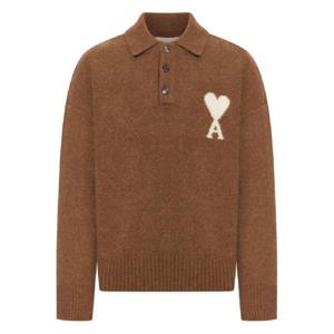 AMI Paris 하트 로고 스웨터 UPL408KN0135