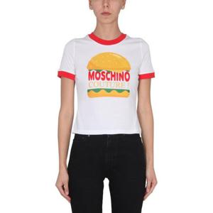 모스키노 반팔 티셔츠 07030541 1001 White