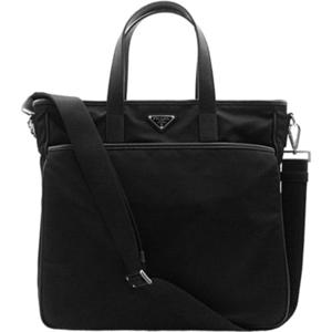 프라다 2VG033 2FMO F0002 나일론 크로스 토트백 블랙