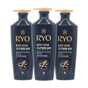 려 홍진단 검은콩 모근영양 샴푸 820ml 3개팩