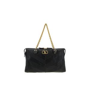 발렌티노 판테아 셰브론 패턴 지퍼업 숄더백 7W0B0S70UYF 0NO TP949290131