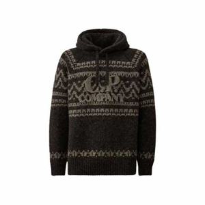시피컴퍼니 자카드 울 니트 후드 다크 그레이 남성 19CMKN291A 110507J V02
