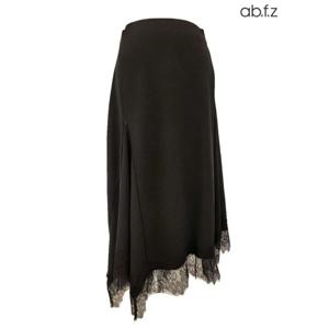 [에이비에프지]레이스 디테일 A라인 롱 스커트 APA1HS01B