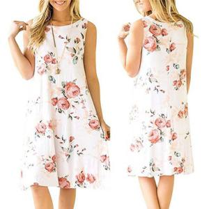 예홈 여름 롱 린넨 쉬폰 민소매 나시 면 원피스 치마