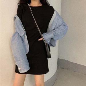 반팔 여자원피스 4색 원피스 베이직 파시텔 여성원피