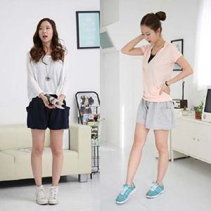 허리밴딩 주머니 치마바지 편한 여성의류 여자팬츠