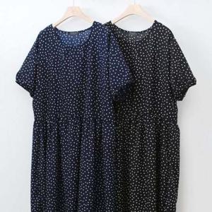 버블 307P735S 셔링 의류 원피스 빅사이즈 빅사이즈미