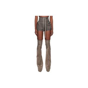 릭오웬스 반바지 그레이 콘코르디안 박서 쇼츠 252232F088024