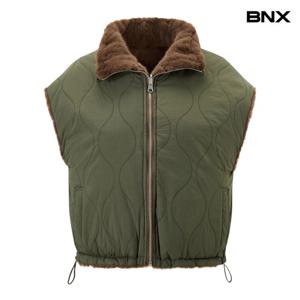 [BNX] 퀼팅 리버시블 집업 베스트 패딩 점퍼 (BX4JP004L0)