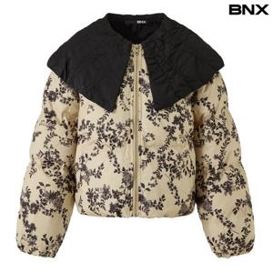 [BNX] 퀼팅 빈티지 빅카라 패딩 점퍼 (BX4JP011L0)