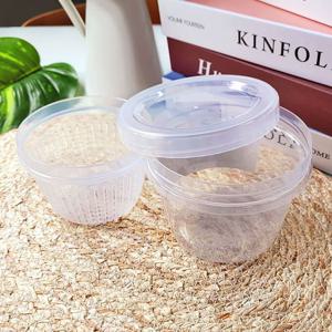 나카야 채반 밀폐통 원형 500ml 채반바구니 야채통 채소통 과일통 밀폐용기 채반통 밀폐통 야채보관 과일보