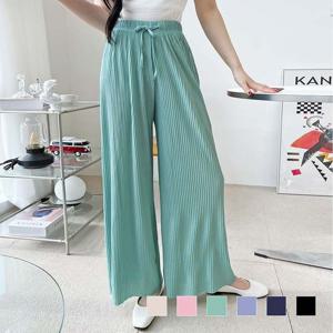 온나핏 시아키 주름 밴딩 와이드 통바지 SD-200449A