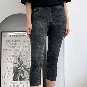 7부바지 레깅스 돌청데님 ST2470 7부