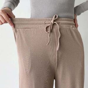 팬츠 221218 세미와이드 모앙드 기모바지 골지 겨울바