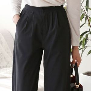 와이드 바지 LD1246 허리주름 날씬 통바지