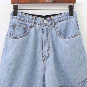 숏데님 연청 여성큰옷 305K087S 빅사이즈 빅사이즈미