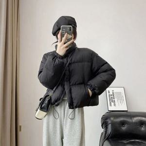 여자 글로시 윈터 패딩 숏 따뜻 점퍼 숏패딩 500364