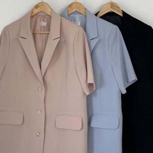 버튼 306P480S 테일러드 자켓 빅사이즈 싱글