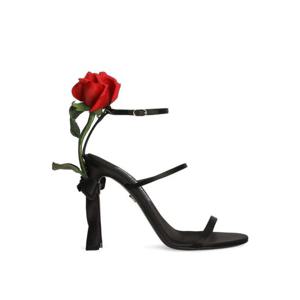 돌체앤가바나 로즈 아플리케 샌들 105mm CR1817A7630