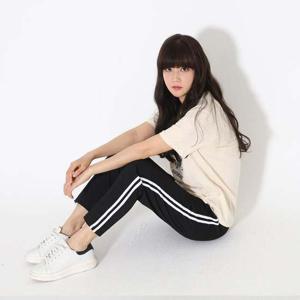 포시즌 두줄 세미 트레이닝바지 SD6825 일자 운동복