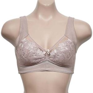 쿨샵 플라워 자수 레이스 A컵 노와이어 보정브라