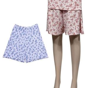 쾌적하고 편안한 착용감 플로럴 인견 훌라 5부바지