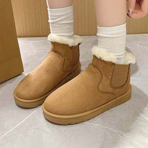 겨울 여성신발 따뜻한 방한화 퍼안감 방한 첼시부츠