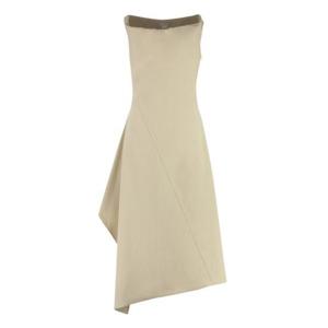 보테가베네타 미디 원피스 743355V2T30 9016 Beige