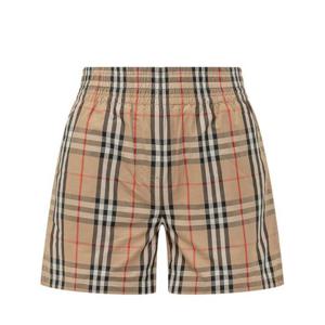 버버리 체크 코튼 쇼츠 8111875 A7028 ARCHIVE BEIGE