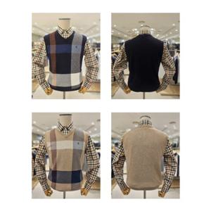 [닥스셔츠] 닥스조끼 양말증정 DMP1SWVE201-I1 2종택1 26년 S S 모혼방 체크 베스트 DMP1SWVE201