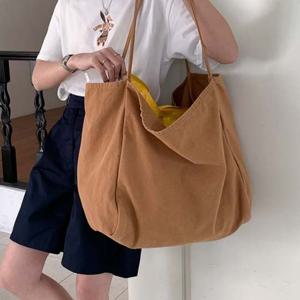 심플 디자인 4컬러 대용량 코튼 무지 에코백