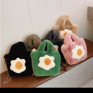 새롬샵 계란꽃 윈터 가방 퍼 따뜻 겨울가방