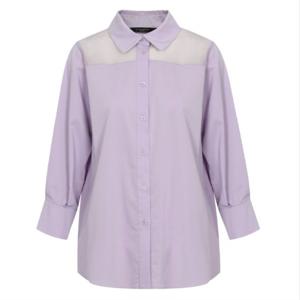 [미니멈]카라넥 쉬폰 배색 블라우스 (MXAGWB2090LV1)_IC