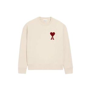 AMI Paris 아미 드 꾀흐 하트 자수 스웨트셔츠 E26USW778747
