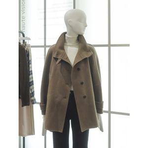 [쥬크] 벨티드 하이넥 하프 코트(Z254MSG554) Z254MSG554