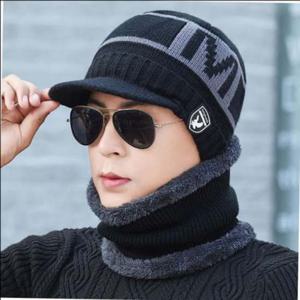 블랙 인기 야외스포츠 데일리 겨울골프 니트챙비니 넥