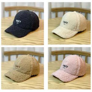 겨울 따스한 느낌의 여성 레터링 자수 볼캡 야구 모자