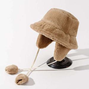 여성 탈부착 겨울 귀달이 퍼 벙거지 모자 패션 방한모