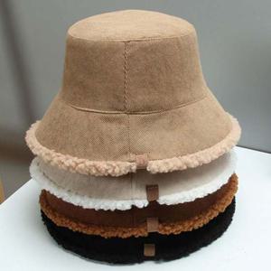 겨울용 방한 여성 코듀로이 털 양면 벙거지 모자