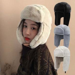 여성 따뜻한 퍼 방한모 귀달이 군밤모자 두툼한 퍼