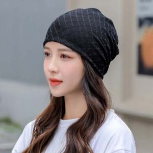 로즈앤 멀티스카프 고급 2p세트(블랙) 트렌드 비니 헤