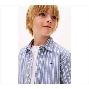 [타미힐피거칠드런] 플렉스 스트라이프 셔츠 T42G0HSH110BT1 T42G0HSH110BT1