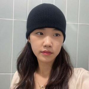 남녀공용 숏비니 고급 니트모자 트렌드 와치캡 블랙