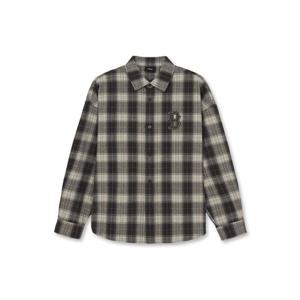 MLB  (3AWSB1061-43BRS) 공용 베이직 코튼 플란넬 체크셔츠