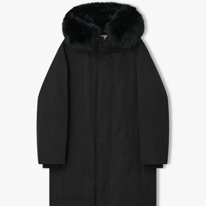 남성 25FW 블랙 폭스퍼 덕다운 후드 디테쳐블 점퍼 LLW22677