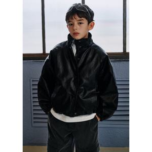 [블루테일]AAA2JP01BK블랙 가죽 점퍼