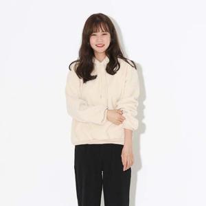 무지 박스 양털 후드티셔츠 OD-210930