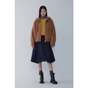 [보브] VOV보브 스웨이드 배색 플레어 데님 스커트 (7115455906) 7115455906