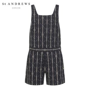 [세인트앤드류스] 여성 심볼 스트라이프 점프수트 821D2JSA61_BK